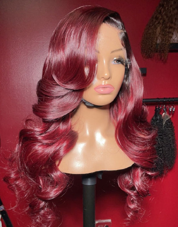 Red cherry Wig